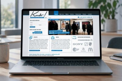 Responsive Design für Media- und Eventagentur