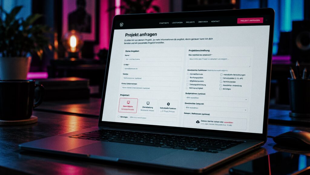 Anfrage Formular