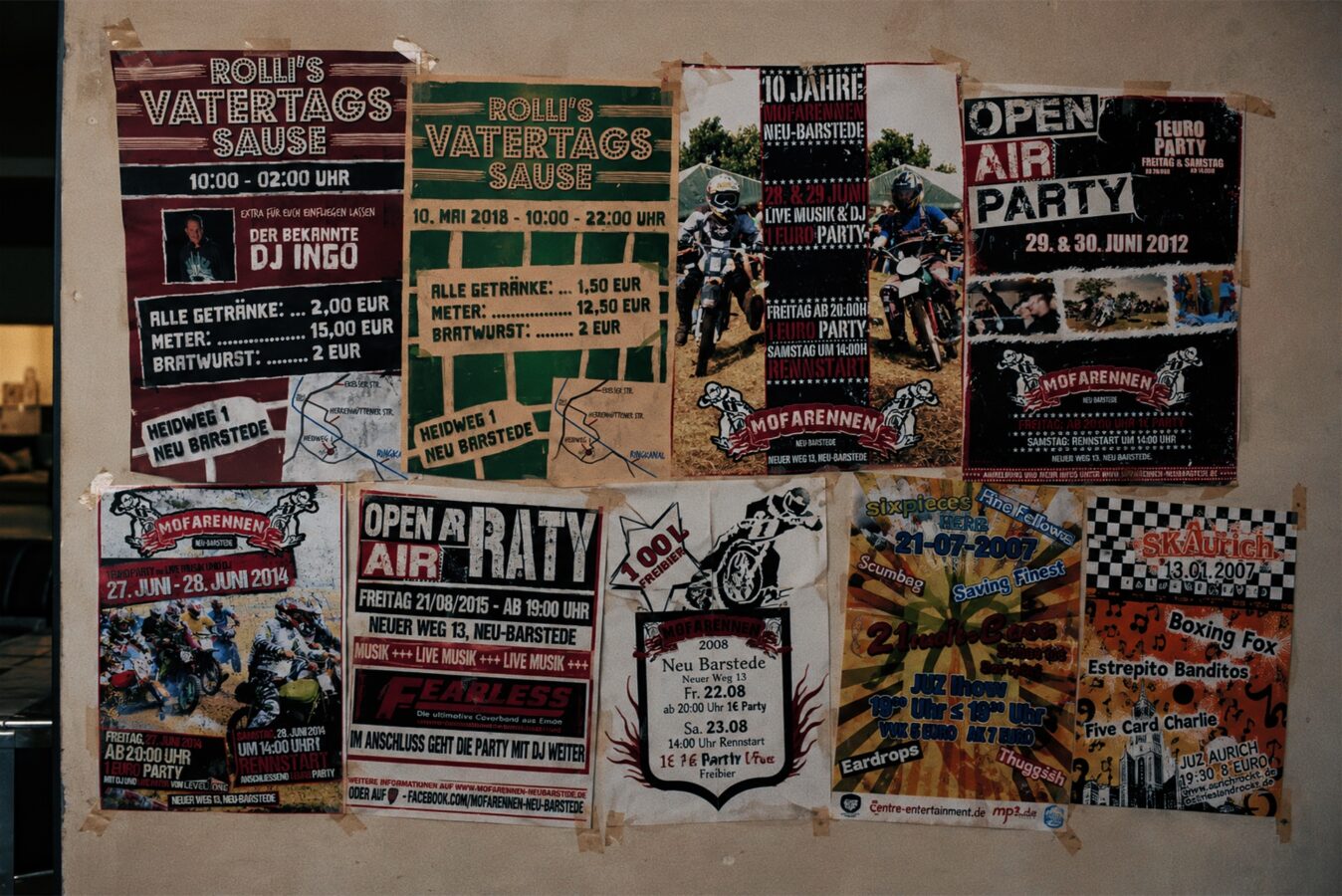 Plakate für Konzerte